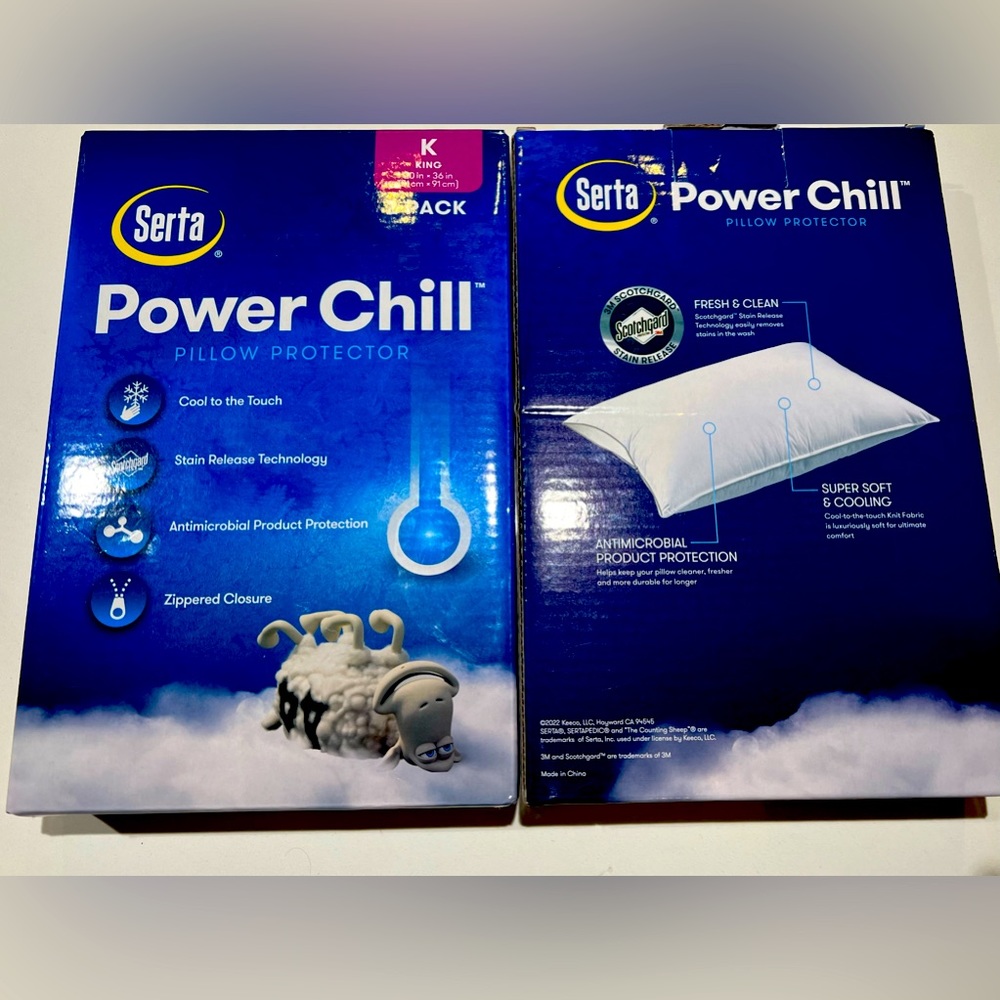 Serta Power Chill King size pillow protectors ✨new✨